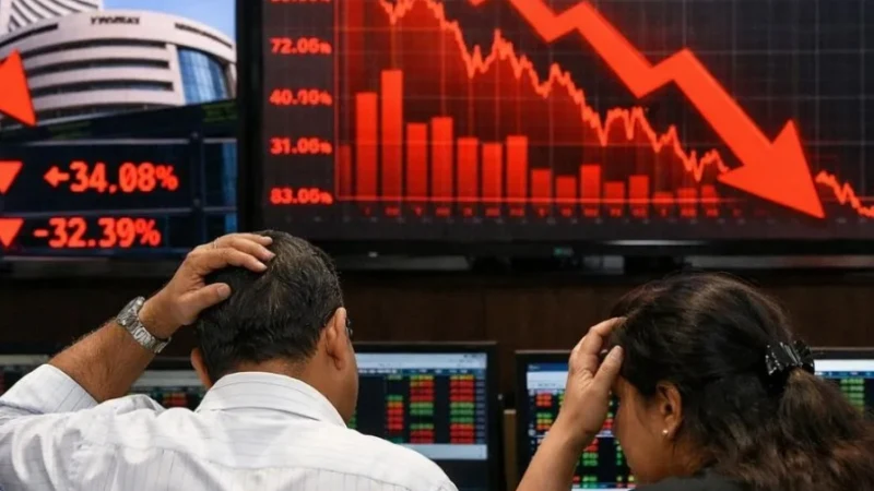 Sensex and Nifty Fall Sharply as Global Concerns Hit Indian Markets
